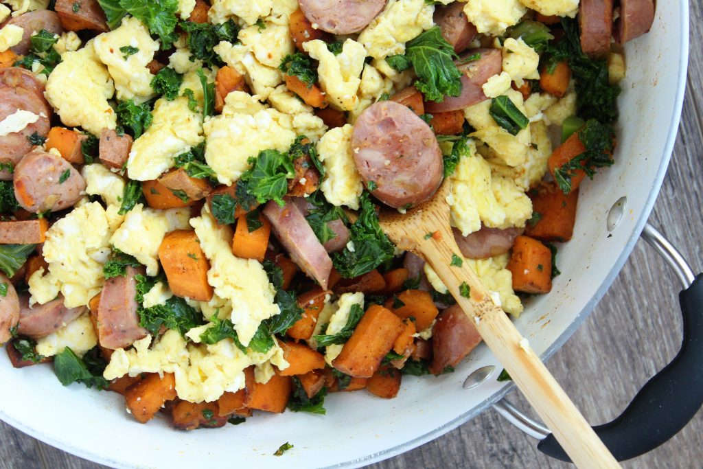 Chicken Apple Sausage Breakfast Skillet - Ways to my Heart