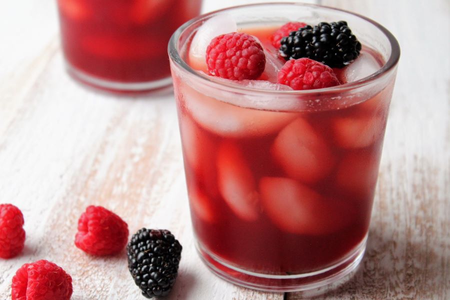 berry barley tea refresher cooler