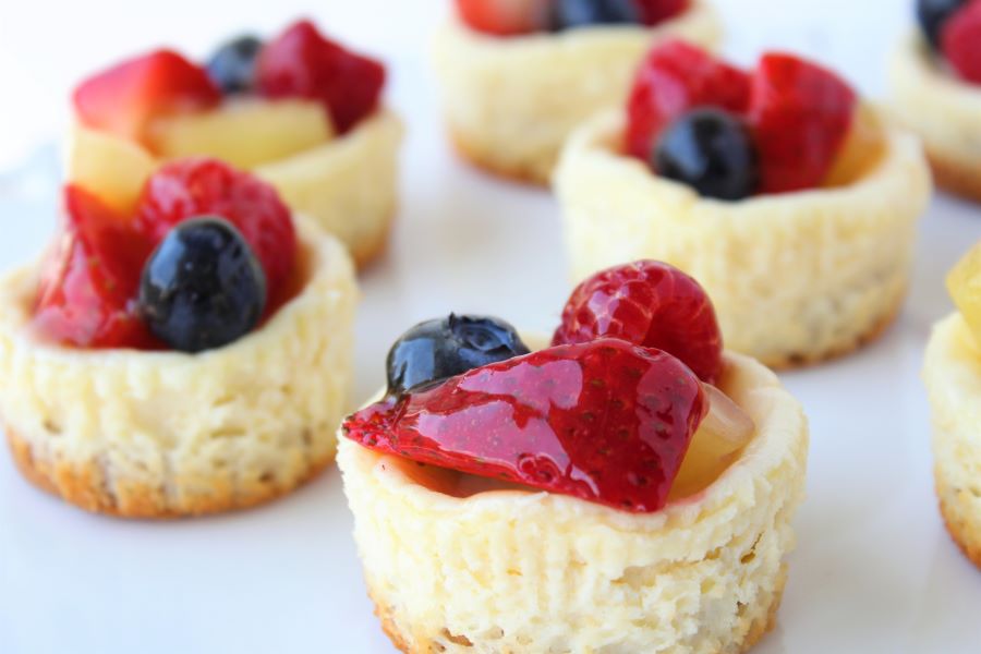 my Mini Cheesecake Tarts - to Ways Heart Fruit