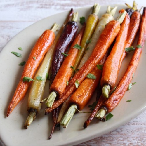 Simple Balsamic Roasted Carrots - Ways to my Heart