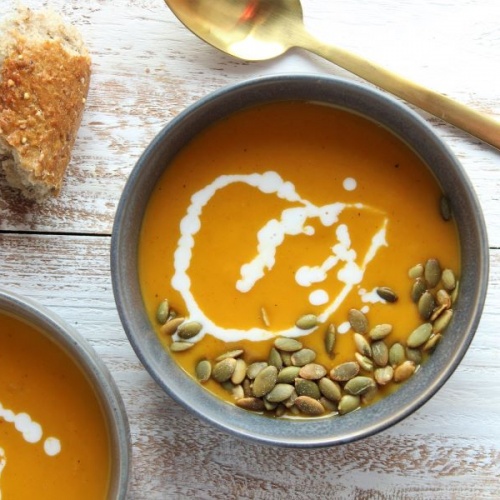 Sheet Pan Butternut Squash Soup by thefeedfeed