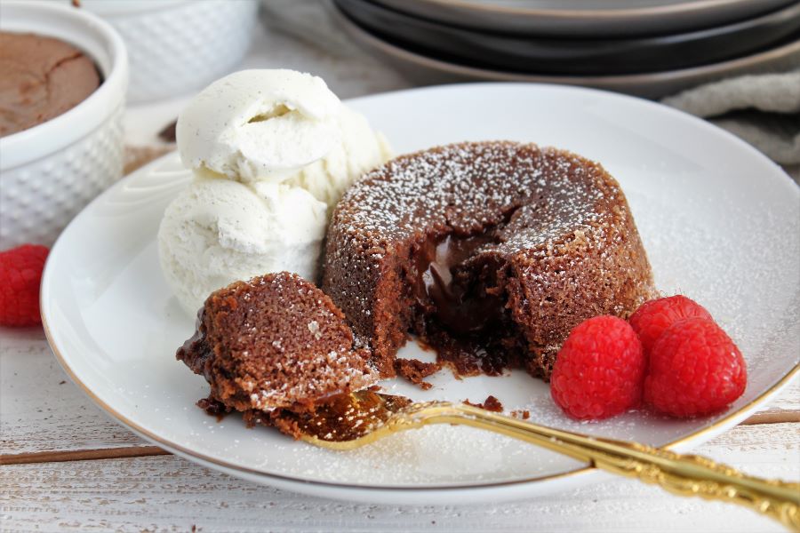 Mini Skillet Lava Cakes for 2 - Love In My Oven