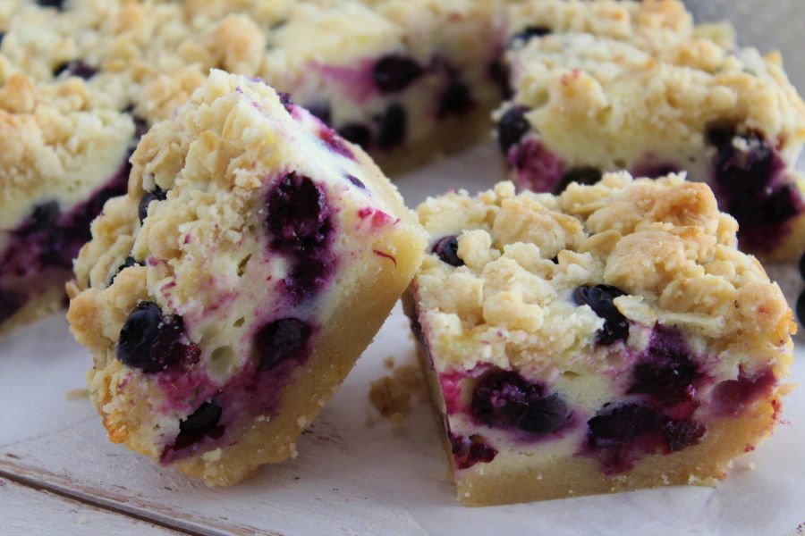 lemon blueberry squares