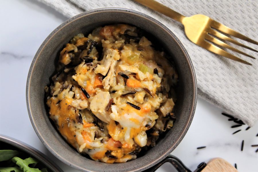 Cheesy Chicken Wild Rice Casserole - Ways to my Heart