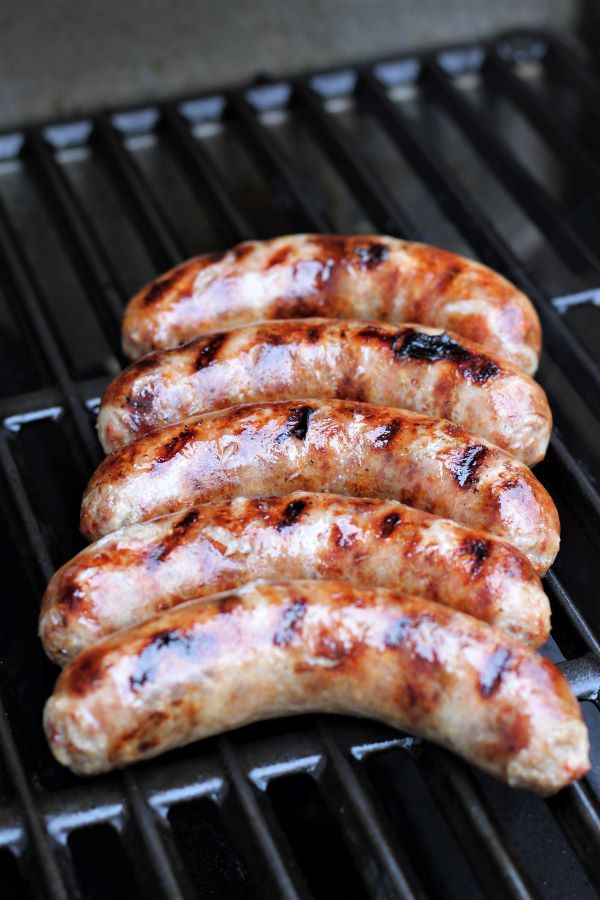 One-Pan Boiled Brats with Sweet Onions & Hard Apple Cider