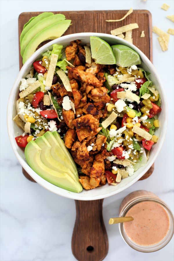 Tex-Mex Chicken Salad Bowl Recipe, Food Network Kitchen