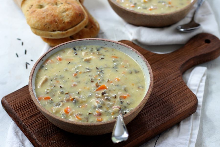 Chicken and Wild Rice Soup (with Mushrooms) - Savory With Soul