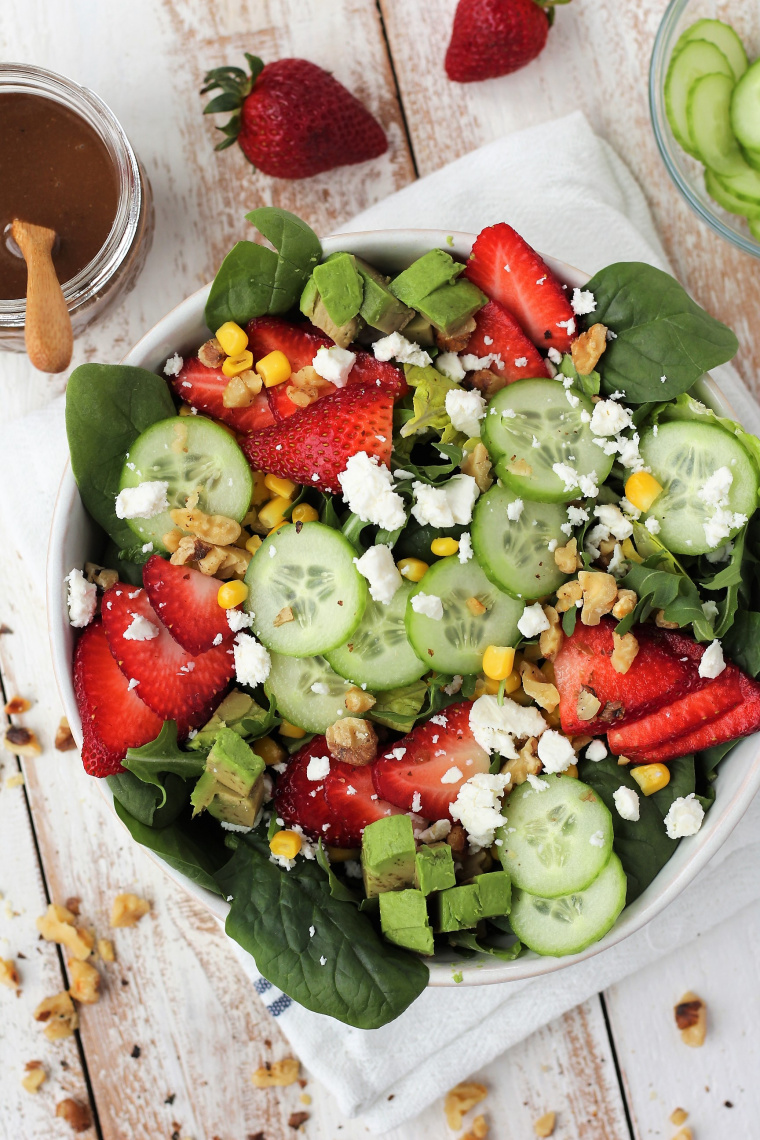 Strawberry Cucumber Salad - Ways to my Heart